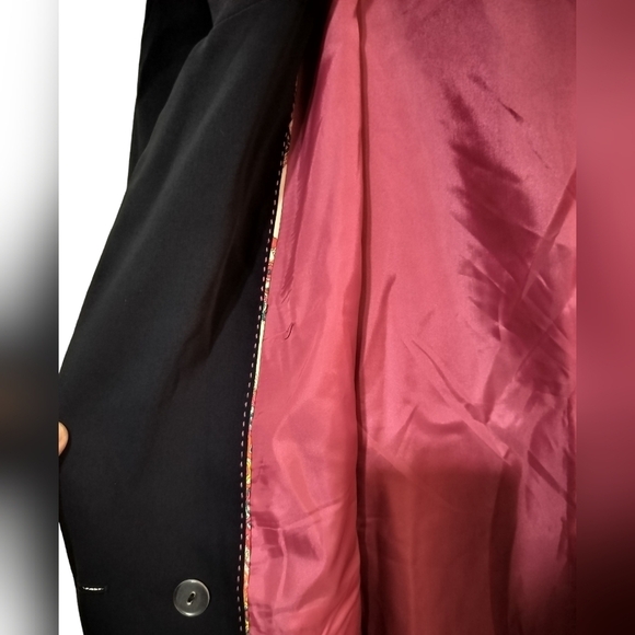 (1454) Tommy Hilfiger Navy Blue Preppy Loose Blazer Jacket Size 14 - Picture 4 of 11